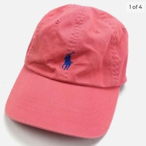 Polo Ralph Lauren Adjustable Strapback Dad Hat Salmon